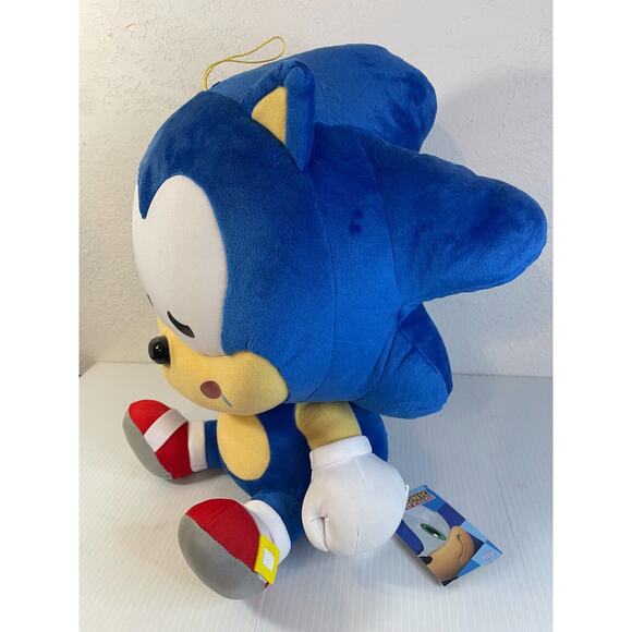 SONIC And Friends Sonic The Hedgehog Sleeping Large Plush 15" Doll Sega New Soft - Picture 5 of 13